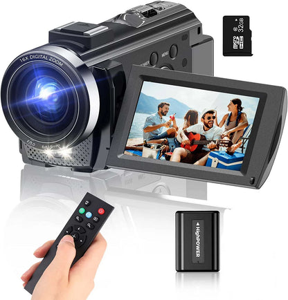 Digital Camera Photographic Cameras With 3.0 Inch Rotating Screen Professional Photo Camera Hd Video Kids Cameras  For Home - Universal Market