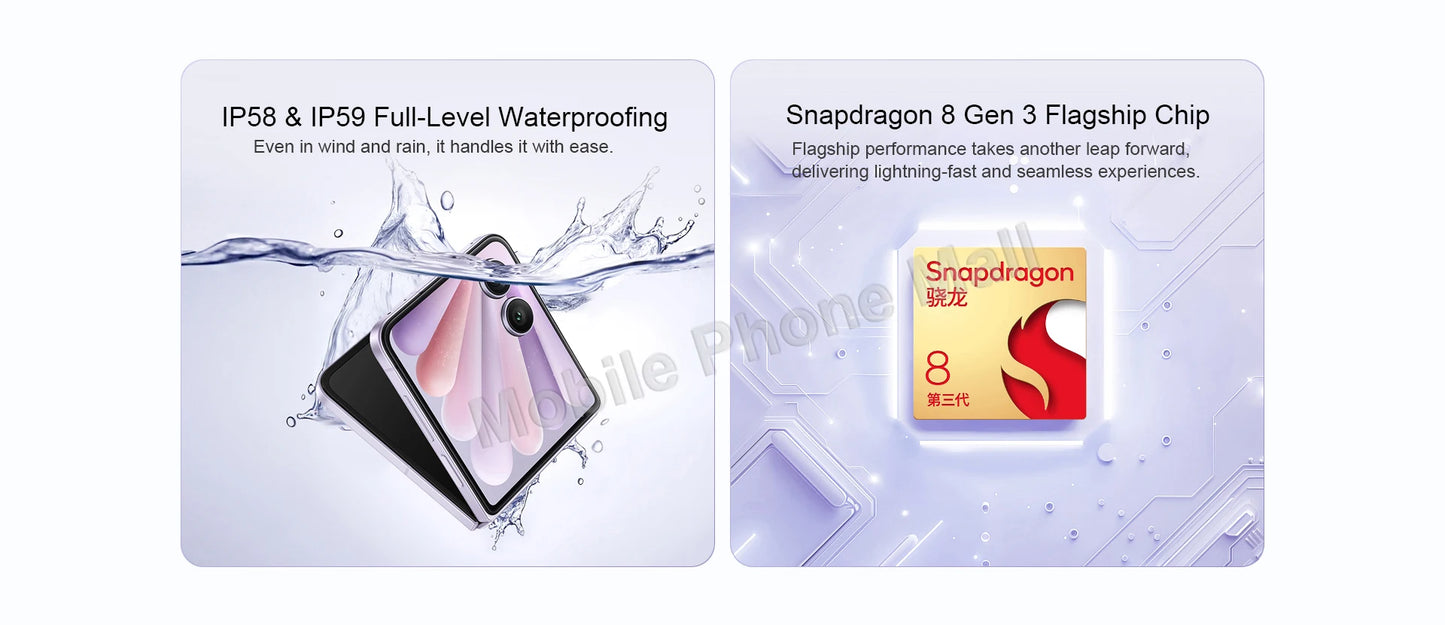 Original HONOR Magic V Flip 2 5G Foldable Phone 6.82 Inches OLED Display Snapdragon 8 Gen 3 Camera 200MP Google Play Smartphone