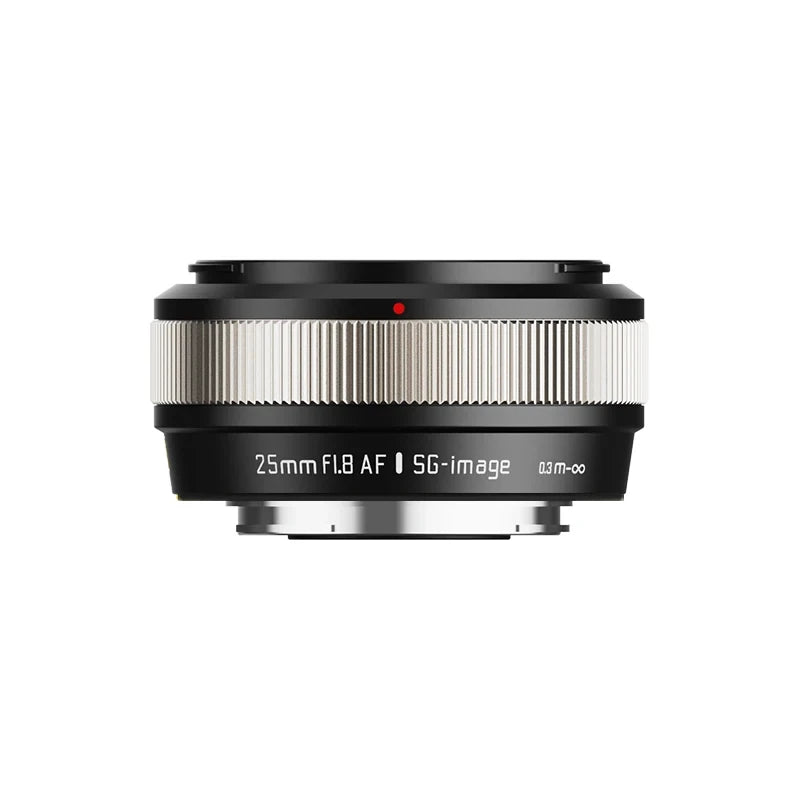 SGimage 25mm F1.8 AF Lens APS-C Large Aperture Prime Camera Portrait Lenses with STM silent motor for Sony E Fuji X Mount - Universal Market