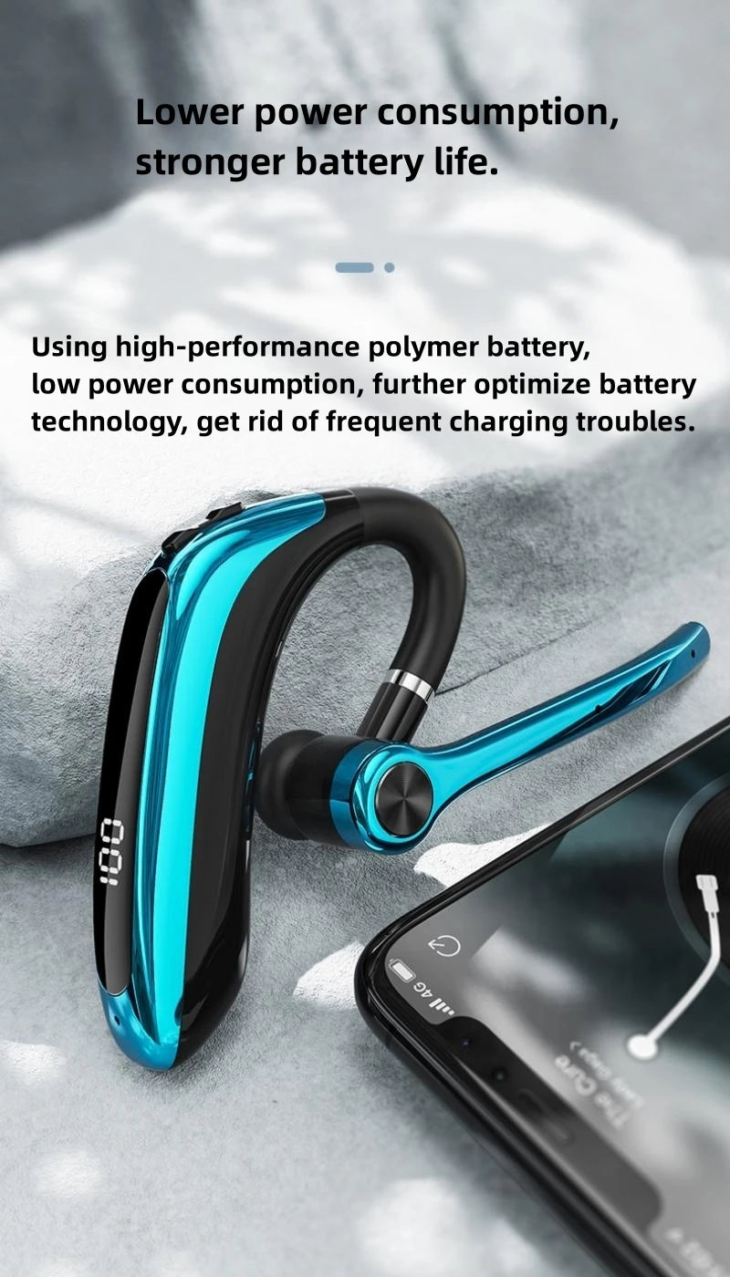 M80A Wireless Bluetooth Headset 5.3 Earphones Dual Connection Headphone with Dual Mic ENC Noise Cancelling Hands-free Earbuds - Universal Market