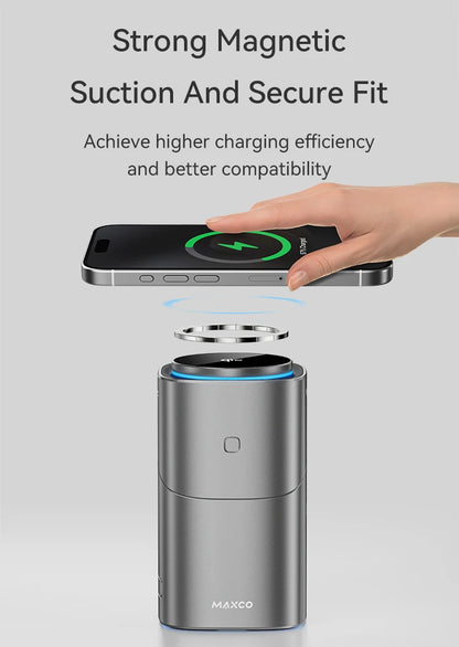 Qi2 Auto-rotate Touch Magnetic 3 in 1 Wireless Charger Fast Charging 15W for IPhone 12/13/14/15/16, for Iwatch & AirPods