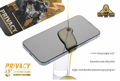King Kong Gorilla Privacy Screen Protector For iPhone 11 12 13 14 15 Pro Max Anti-spy Tempered Glass For iPhone X XS Max 13 Pro