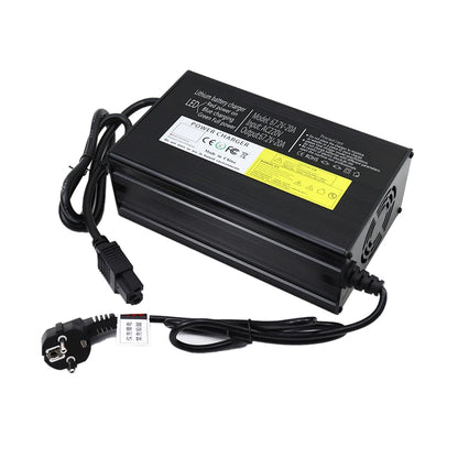 NEW 60V Lithium Battery Charger 67.2V 16S 5A 8A 10A 12A 15A 20A High-power Smart Band Display Rapid Charging Metal Shell