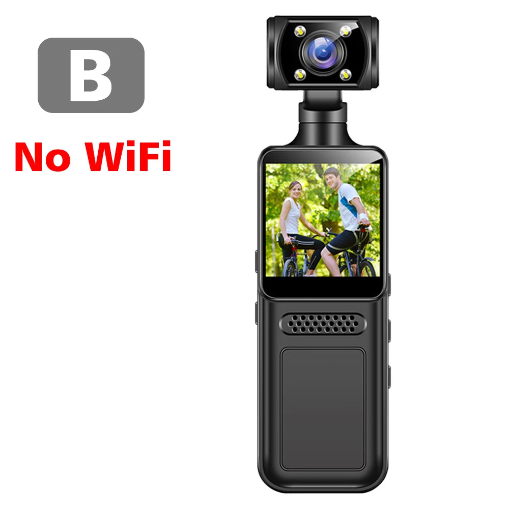 Ultra HD 4K WiFi Mini Camera Pocket Action Camera Wearable Camera 4K HD Camera Helmet Travel Bicycle Driver Recorder Camcorder - Universal Market