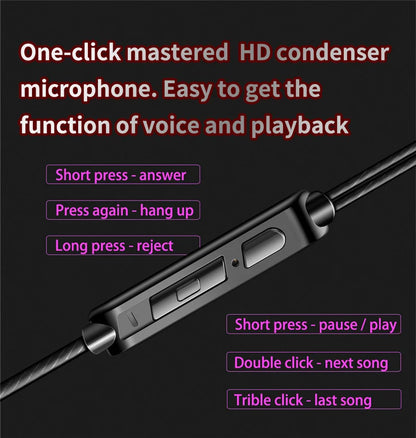 Original QKZ AK6 Copper Driver HiFi Wired Earphone 3.5MM Race Sport Headphone Bass Stereo Headset Music Earbuds In Ear With Mic - Universal Market