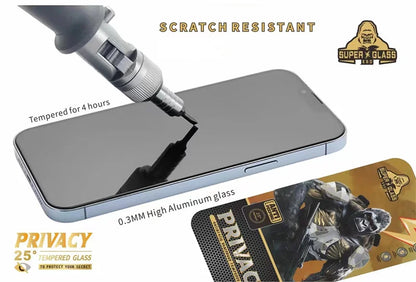 King Kong Gorilla Privacy Screen Protector For iPhone 11 12 13 14 15 Pro Max Anti-spy Tempered Glass For iPhone X XS Max 13 Pro