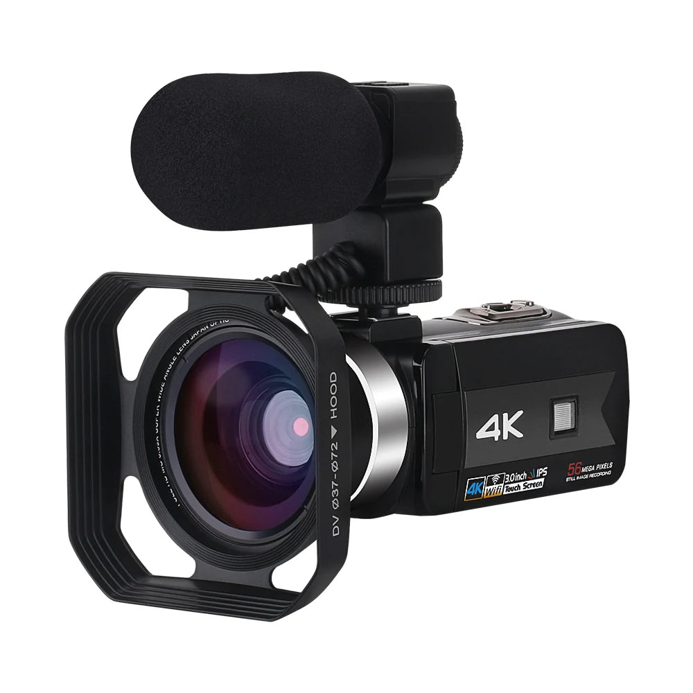 Full HD Video Camera Vlogging Camcorder For Youtube Live Stream WIFI Webcam Night Vision 4K 16X Zoom Photography Digital Cameras