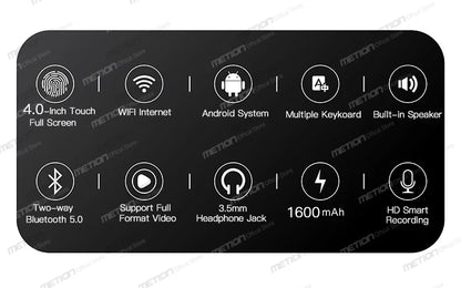 MP3 Mp4 Player Bluetooth 5.0 Wifi MP5 Android with Multiple Language/Google Service/youtube/Spotify/Free APP/Speaker/Browser/FM