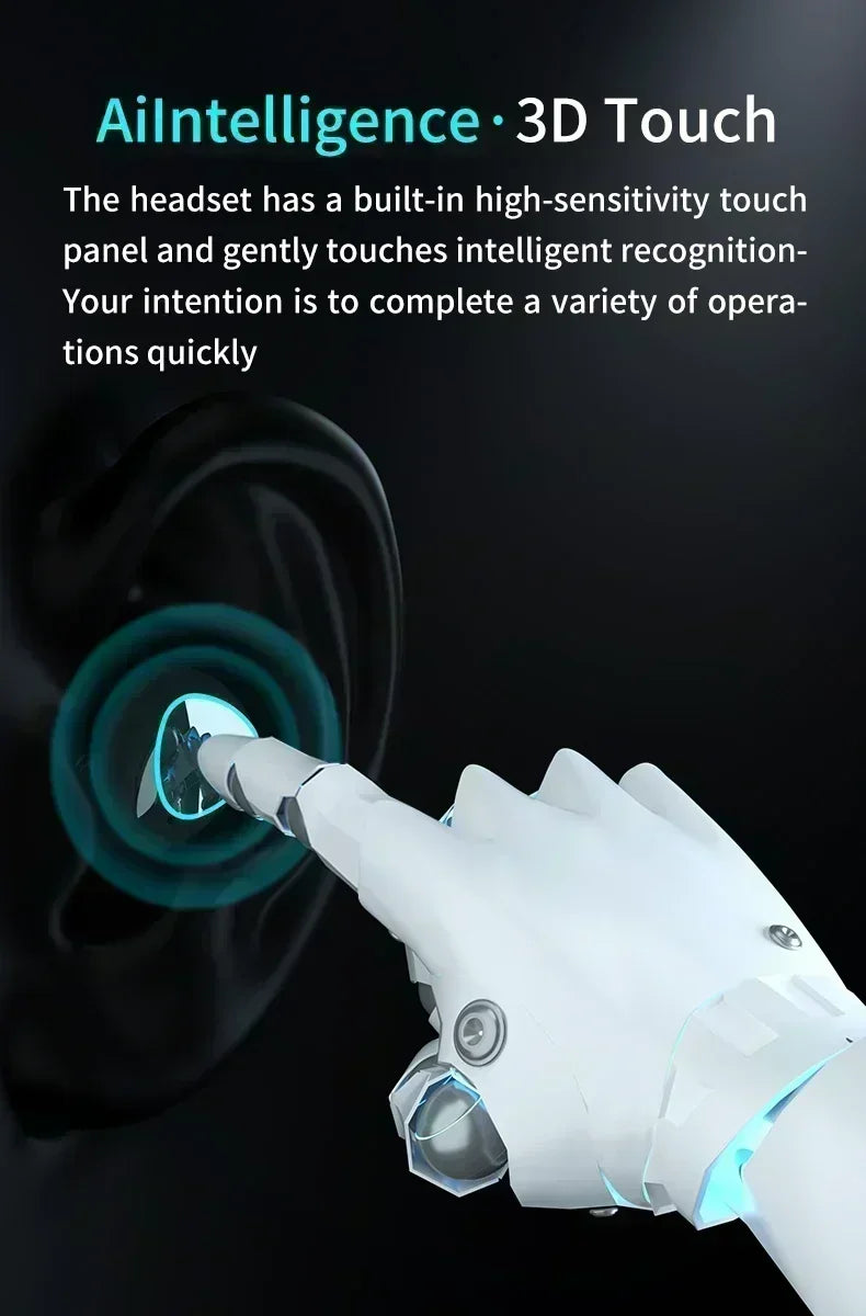 Original M10 Headphones Bluetooth Wireless Earpods Sports Stereo Noise Canceling Headphone Microphone Speaker - Universal Market
