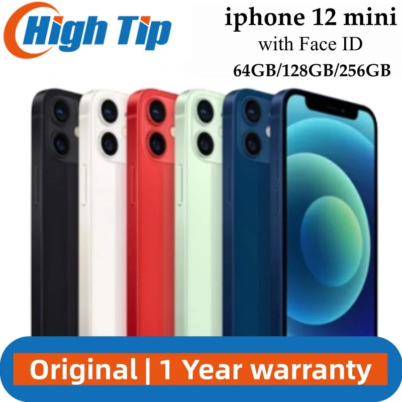 Apple iPhone 12 mini Unlocked 64GB/128GB/256GB ROM Smartphone A14 Bionic chip 4G LTE 5.4 Screen 12MP Face ID 12 MINI Cell Phone - Universal Market