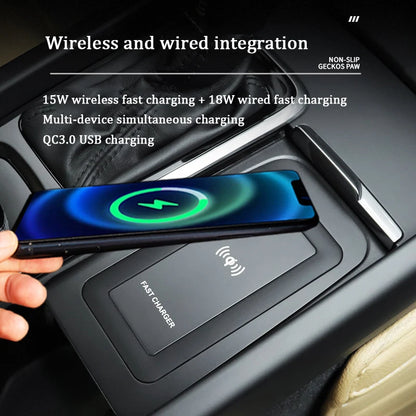 Car Accessories For Volvo xc60 xc90 s90 v90cc s60 v60cc Car Mobile Wireless Charger Car Fast Charging Board Car Styling