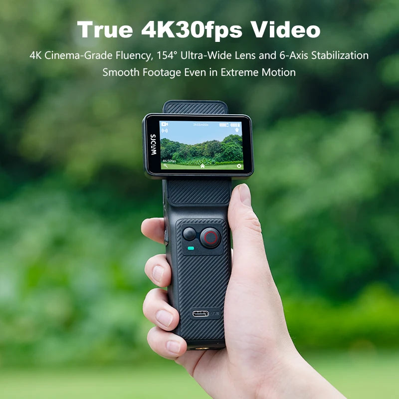SJCAM C400 4K 30fps Dual Screen Action Camera with 90 Degree Flip Touch Screen 6 Axis Gyro Stabilization Long Battery Life - Universal Market
