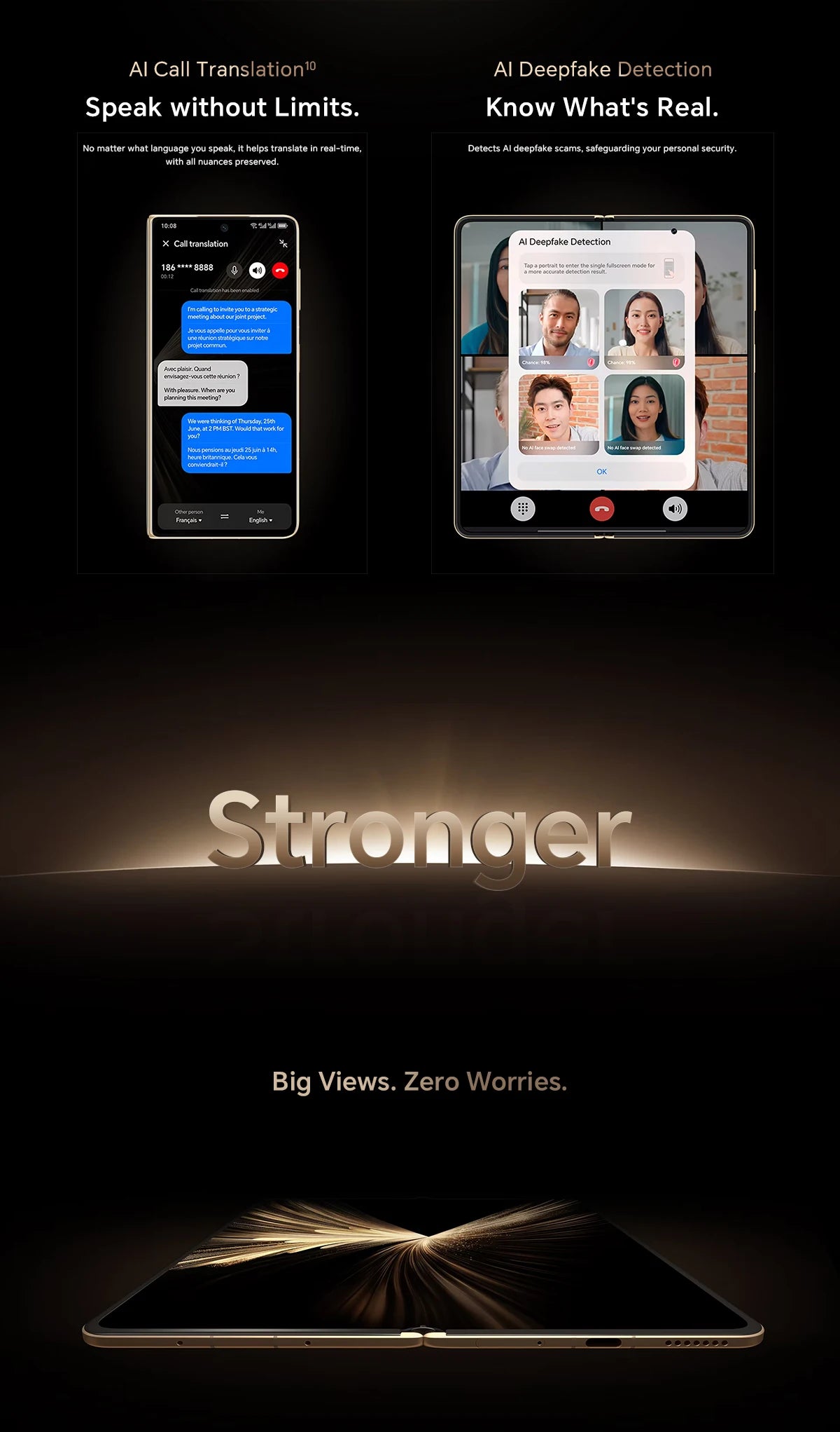 Global Version HONOR Magic V5 5G 16GB+512GB Foldable OLED Screen Snapdragon 8 Elite 5820 mAh Battery 50W Wireless SuperCharge