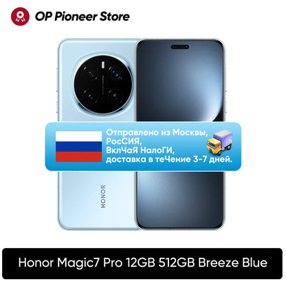 Original New Arrival HONOR Magic7 Pro Global Version 5G Smartphone Snapdragon 8 Elite 6.8''120Hz Display 100W Fast Charger IP69