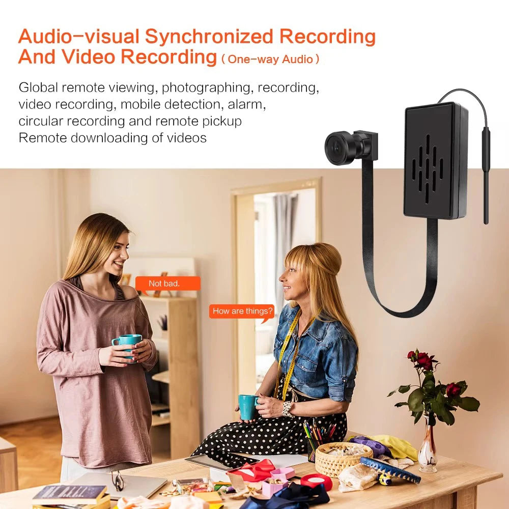 HD 1080P DIY Portable WiFi IP Mini Camera P2P Infrared Night Vision Remote View Micro Webcam Camcorder Wearable Video Recorder - Universal Market