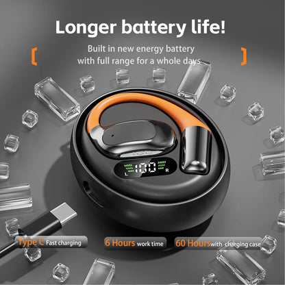 AI Translator Clip-on Headphones 144 Languages Real Time Two-Way Translation Earphones Stereo Sound Wireless Bluetooth Headsets - Universal Market