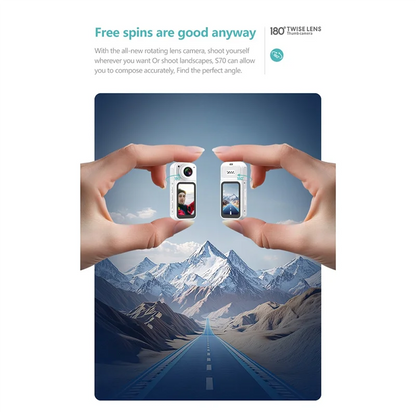 T23C New S70 2.7K WIFI APP Thumb Camera Ultra-Long Battery Life Thumb Sports Camera HD Cycling Camera 1080P Pet Camera