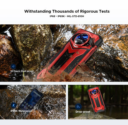 Global Version S200 Plus 5G Rugged Phone Dimensity 7300 12GB 512GB 6.72” FHD+ 120Hz IPS 100MP AI Camera 10100mAh Battery NFC