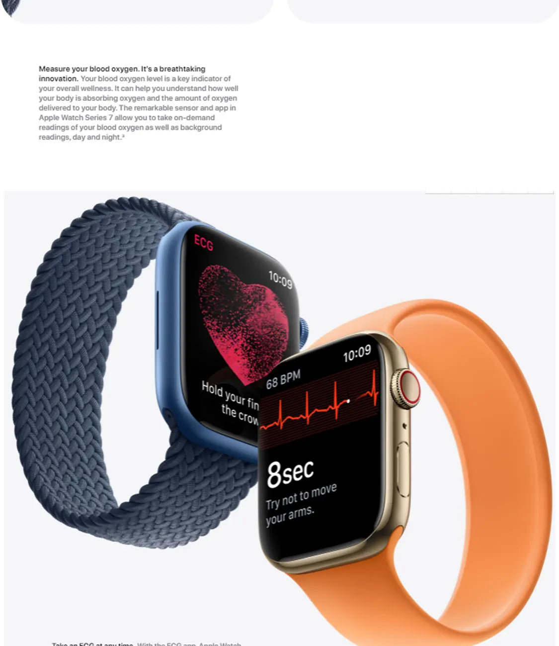 100% Original Apple Watch Series 7 41mm / 45mm Apple Watch S7 Aluminum Case with Sport Band iOS SmartWatch