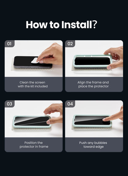 UGREEN Screen Protector For iPhone 16 Pro Full Cover Tempered Glass For iPhone 16 Plus Pro Max Camera Lens Protectors