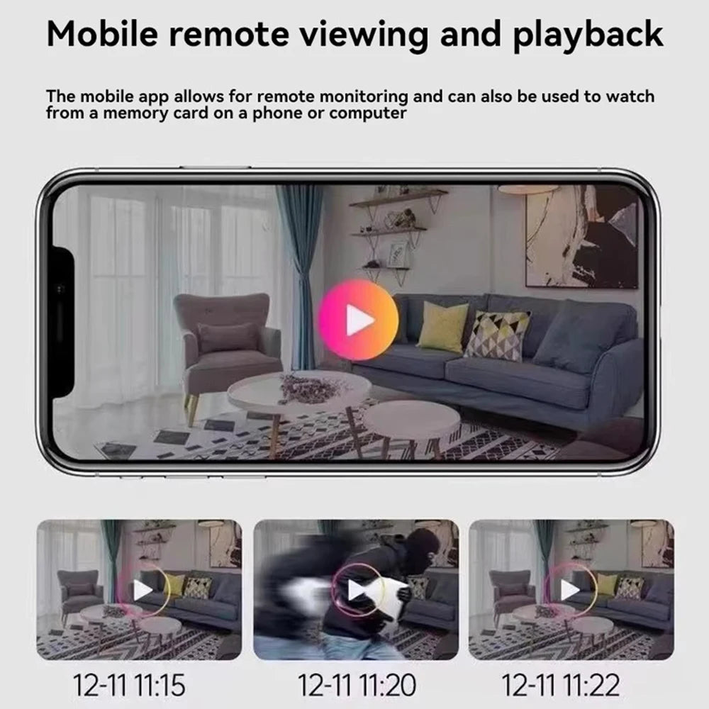HD 1080P Mini Camera Wireless WiFi Monitoring Video Recorder Security Camera Smart Home Motion Detection Surveillance Camcorder - Universal Market