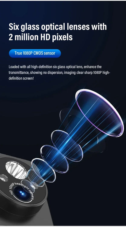2MP Sport Action Camera Headlight First Perspective Built-in 1000mAh Battery Video Recorder Smart Wave Hand Induction Action Cam