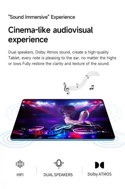 2025 Original 12inch Pad Air Pro Tablet PC 20000mAh Snapdragon 870 Android 14 16GB RAM 1TB ROM 5G Dual SIM GPS 5K 4G WIFI Tablet