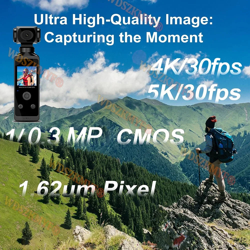 Real-5K 4K UHD WiFi 1080P Camera 270 Rotatable Mini Camcorders Outdoor Sports With Waterproof Case Video Recorder Camcorder Cam - Universal Market