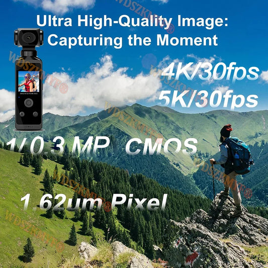 Real-5K 4K UHD WiFi 1080P Camera 270 Rotatable Mini Camcorders Outdoor Sports With Waterproof Case Video Recorder Camcorder Cam - Universal Market