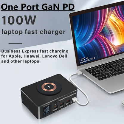 1080W GaN USB C Charger 8-Port Desktop Charger Type C 330W PD3.0 PPS QC3.0 Fast Charging for MacBook Tablet Samsung iPhone 15 16