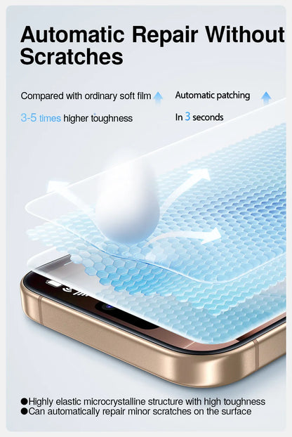 SmartDevil Screen Protector for iPhone 16 Pro Max 16 HD Clear Soft Film for iPhone 16 Pro with Quick Install Tool