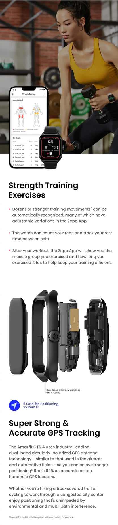 Brand New Amazfit GTS 4 Smartwatch Zepp OS GPS Alexa 24H Heart Rate 150 Sports Modes Smart Watch For IOS Android