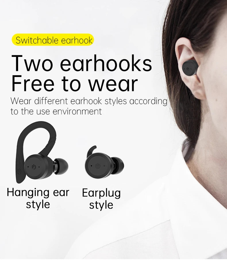 Xiaomi Bluetooth headphones Dual Wear Style Sports Wireless Earphones TWS  Stereo Gaming Headset for sports - Universal Market