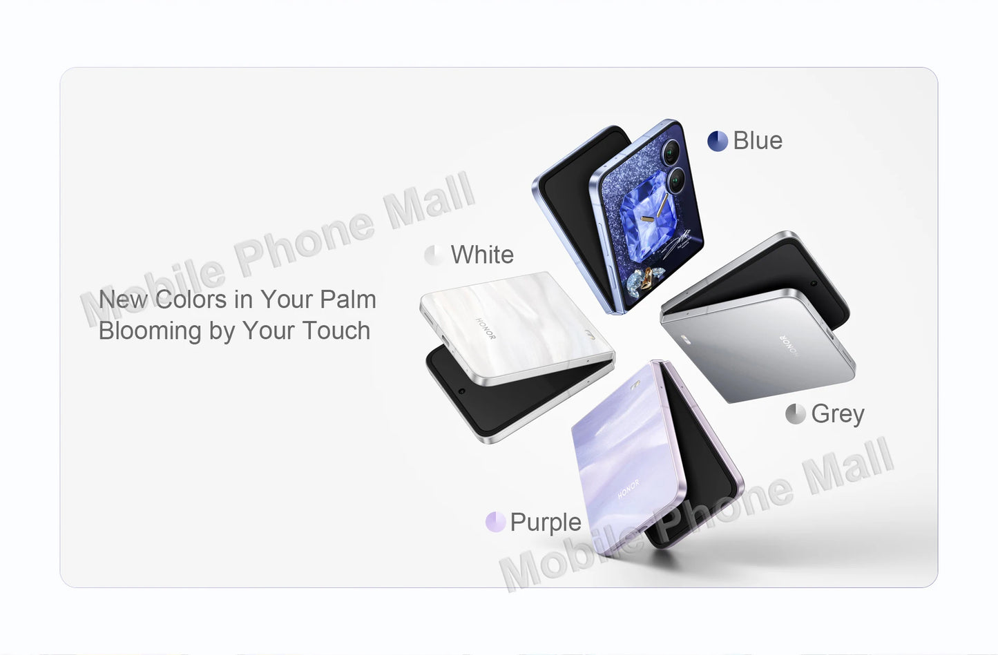 Original HONOR Magic V Flip 2 5G Foldable Phone 6.82 Inches OLED Display Snapdragon 8 Gen 3 Camera 200MP Google Play Smartphone