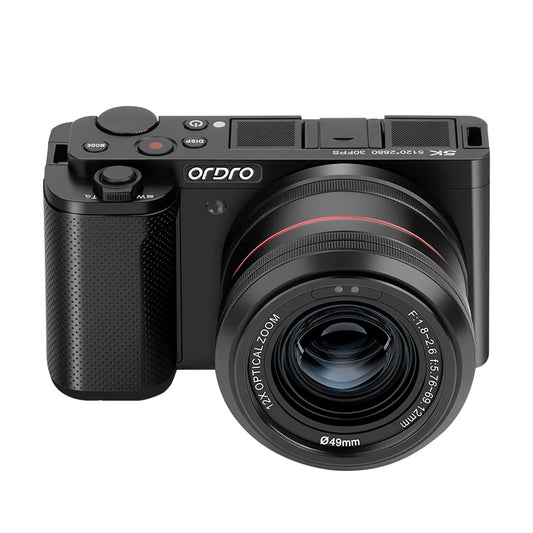 ORDRO G730 Digital Compact Camera 4K 60FPS 12X Optical Zoom AF MF IR Night Vision Filters Vlog Videos Camcorder Photography - Universal Market