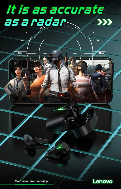 Choice Original Lenovo LP6 TWS Wireless Buletooth V5.1 Earphones Dual Mode Music Gaming Headsets New E-Sports  Headphones - Universal Market