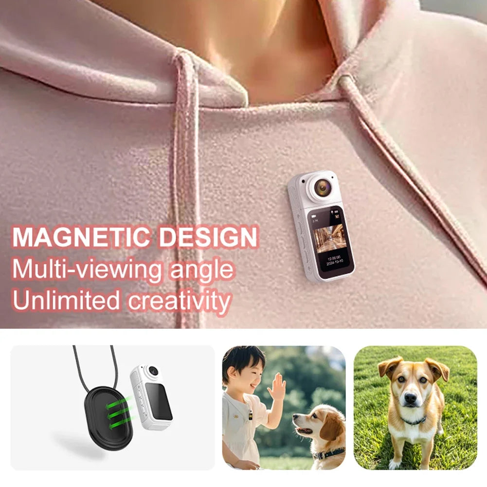 Thumb Mini Camera 2.7K HD 180° Rotatable WiFi Sports DV Cycling Recorder Magnetic Outdoor Action Camera Bicycle Small Camcorders
