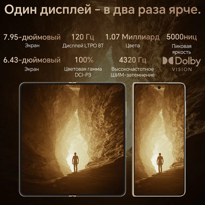 RU Express HONOR Magic V5 Global Version 5G Foldable LTPO OLED 120Hz Display 7.92" 50MP Cameras Snapdragon 8 Elite 5820mAh 66W