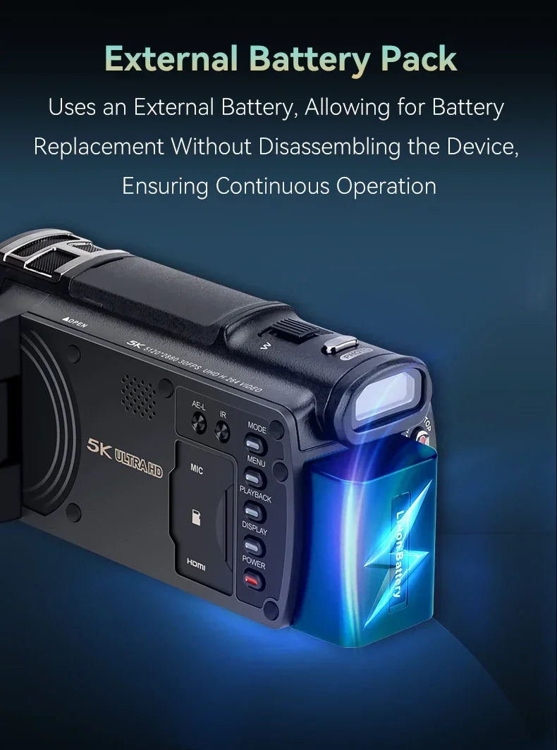 XV80 4K Digital Camcorder 3.5'' Touch Screen 12X Optical ZoomLive Streaming&APP Control for Vlogging,Photography&Video Recording - Universal Market