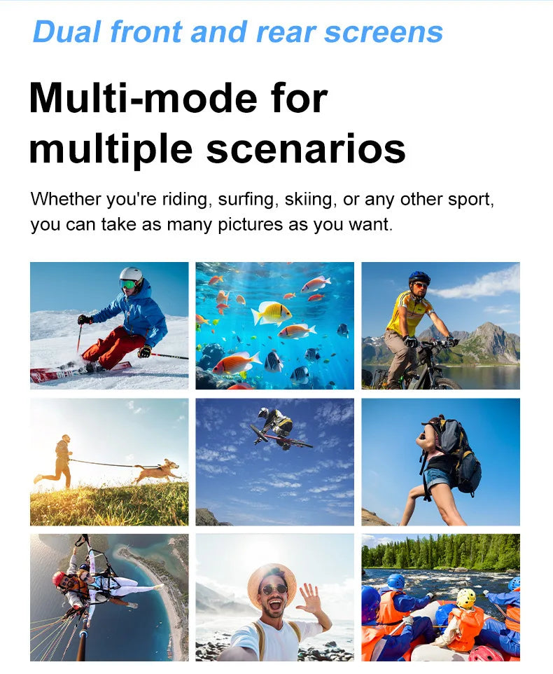 5K HD Outdoor Sports Camera Video Recording Action Shoot Stabilization Underwater Waterproof Photography Cam CarDriving Recorder
