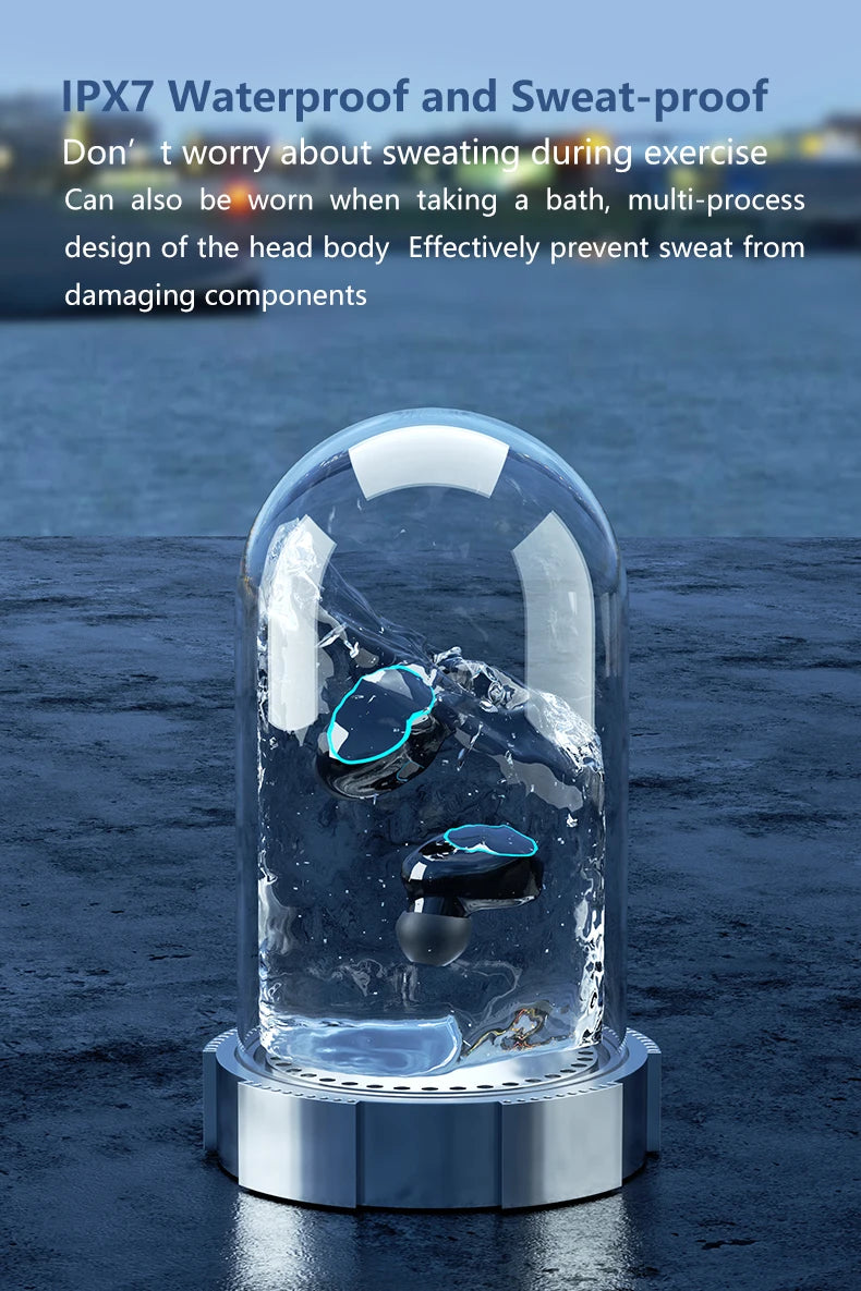 TWS M10 Wireless Bluetooth Headset with Charge Box for Phone Noise Cancelling Mic Earbuds LED Display Headphones Sport Earphones - Universal Market