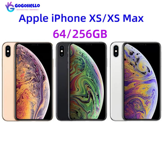 Unlocked Original Apple iPhone XS/XS Max 4G  A12 Bionic IOS Dual 12 MP Mobile Phone 4GB RAM 64/256GB ROM NFC 97% New SmartPhone - Universal Market