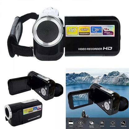32GB 1080P 16MP 16X Zoom Digital Camera With Fill Light 2.0'' Rotatable Screen Camcorder HD Video Recorder Camera Birthday Gift