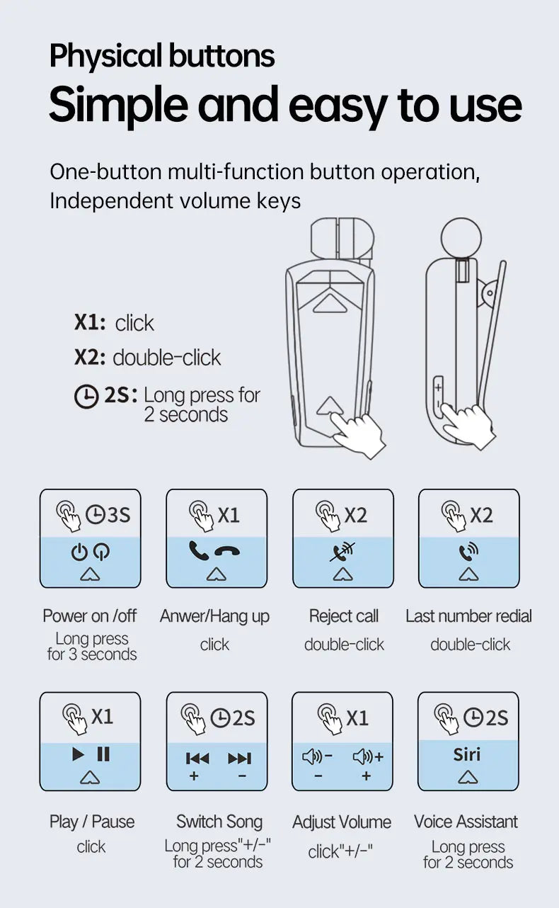 Fineblue F520 Mini Wireless Earphone Bluetooth 5.3 Retractable Headset in Lotus One Ear Calls Remind Vibration Sport Headphone - Universal Market