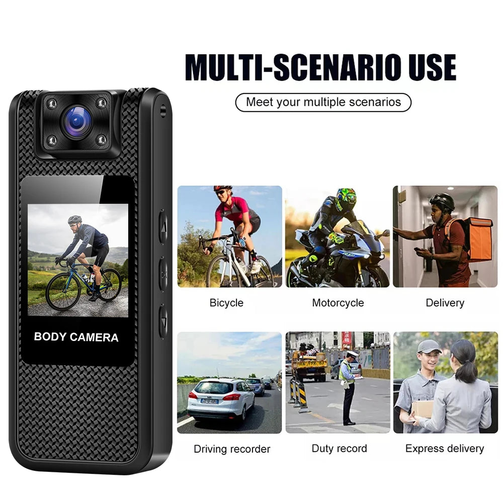 Portable 4K Mini Camera Digital Video Recorder With WiFi Worn Police Small Body Cam Infrared Night Vision Sports DV Camcorders - Universal Market