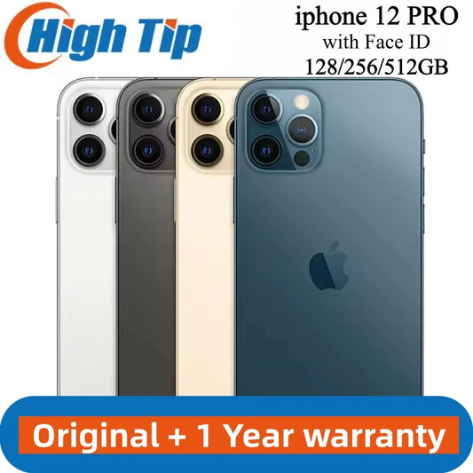 Apple iPhone 12 Pro 6G RAM 128GB 256GB ROM Mobile Phone 6.1" OLED Face ID NFC IOS Unlocked 5G Original iPhone 12pro Smartphone - Universal Market