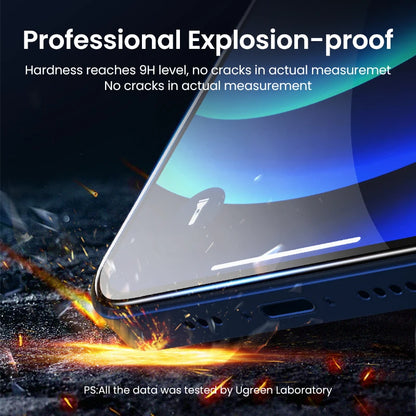 UGREEN for iPhone 15 11 12 13 14 Pro Max Glass Screen Protector for iPhone 14 Plus Tempered Glass for iPhone XR Glass 9D Films