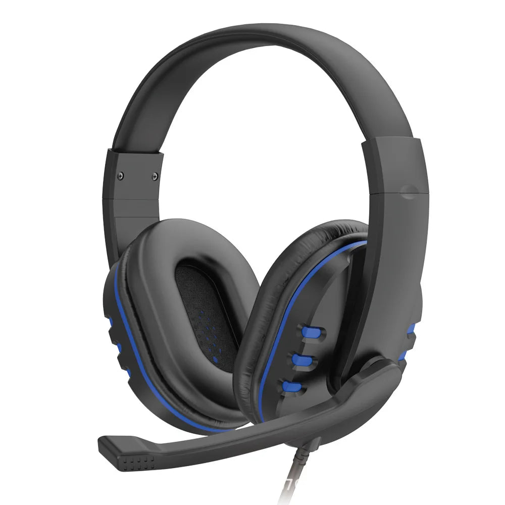 Headphones 3.5mm Wired Gaming Headset Earphones Music For PS4 Play Station 4 Game PC Chat computer With Microphone - Universal Market