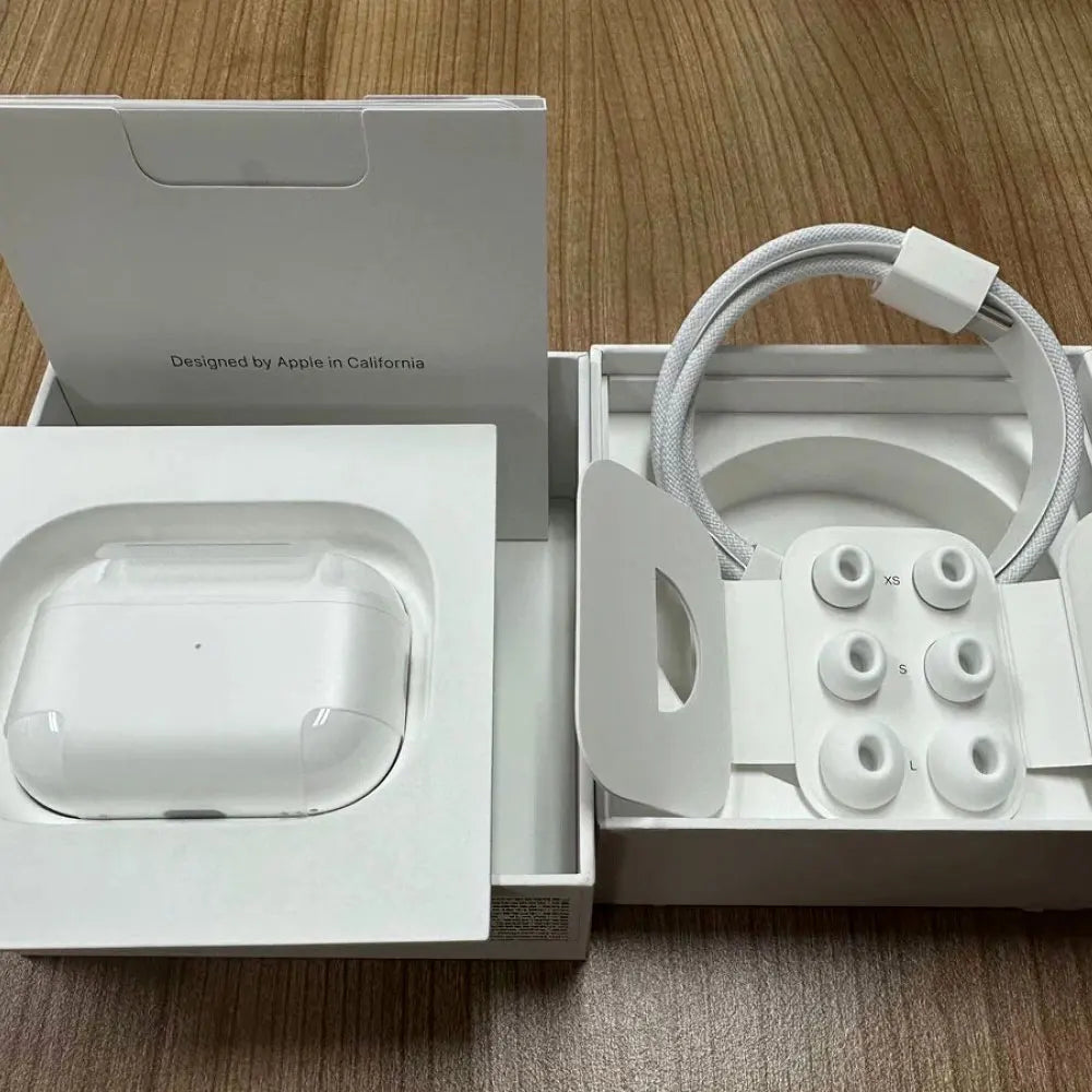 Used Refurbished Apple AirPods Pro 2nd wireless Bluetooth earphone H2 chip wireless charging box Active Noise With box Original