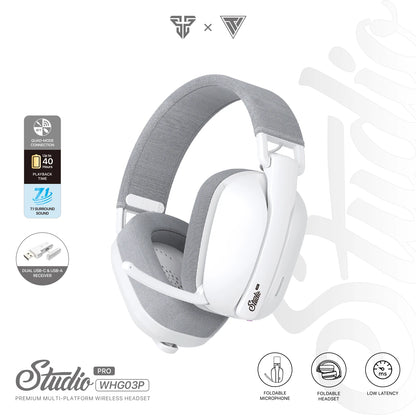 FANTECH WHG03P STUDIO PRO Gaming Headphones Wired& Wireless Bluetooth 7.1 Surround Headset With Noise Reduction Mic For PS5 XBOX - Universal Market